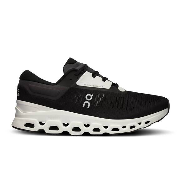 NEW ON men's cloudstratus 3 shoes in black/frost